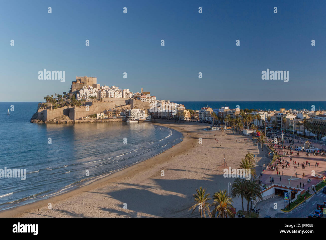 Spanien, Region Valencia, Castellon Provinz, Stadt Peñiscola, Stockfoto