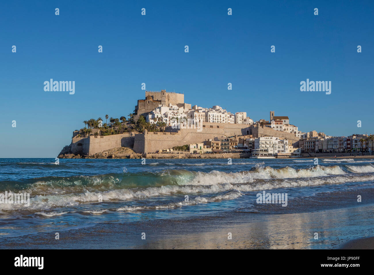 Spanien, Region Valencia, Castellon Provinz, Stadt Peñiscola, Stockfoto