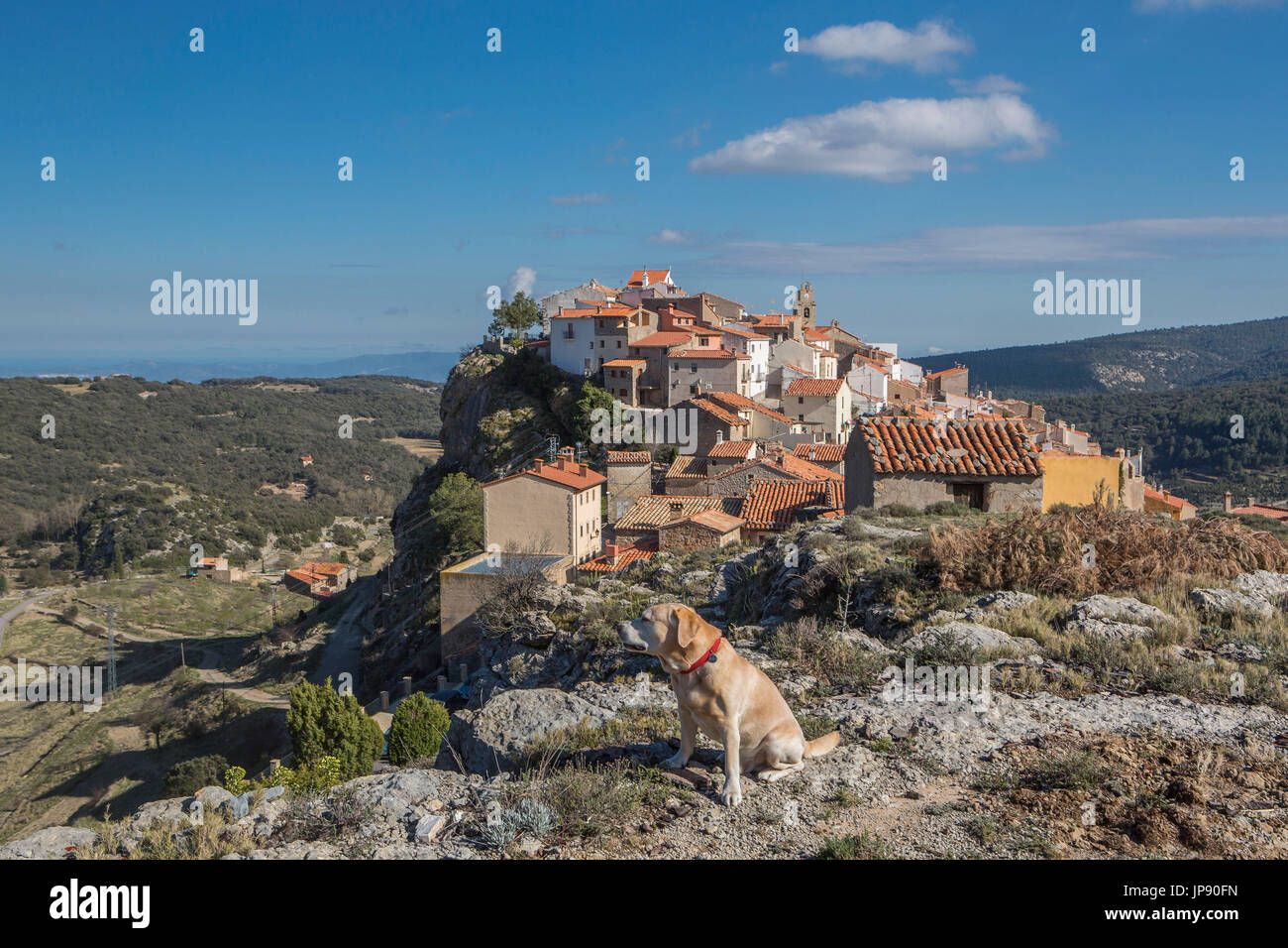 Spanien, Region Valencia, Castellon Provinz, Xodos Stadt, Stockfoto