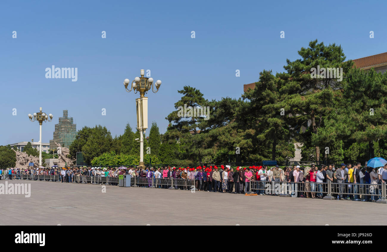 Bei Mao Mausoleum, Tiananmen Square, Beijing, China Stockfoto