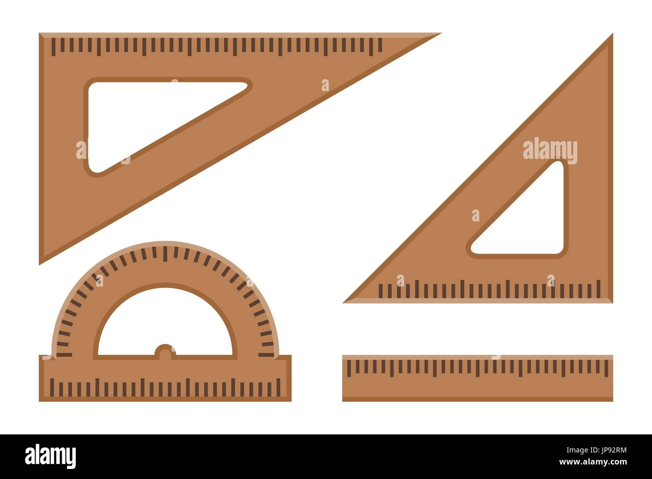 Flache Lineale Symbole. Stock Vektor