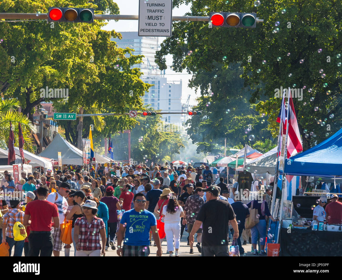 Menschen, Karneval Calle Ocho, Miami, Florida, USA Stockfoto