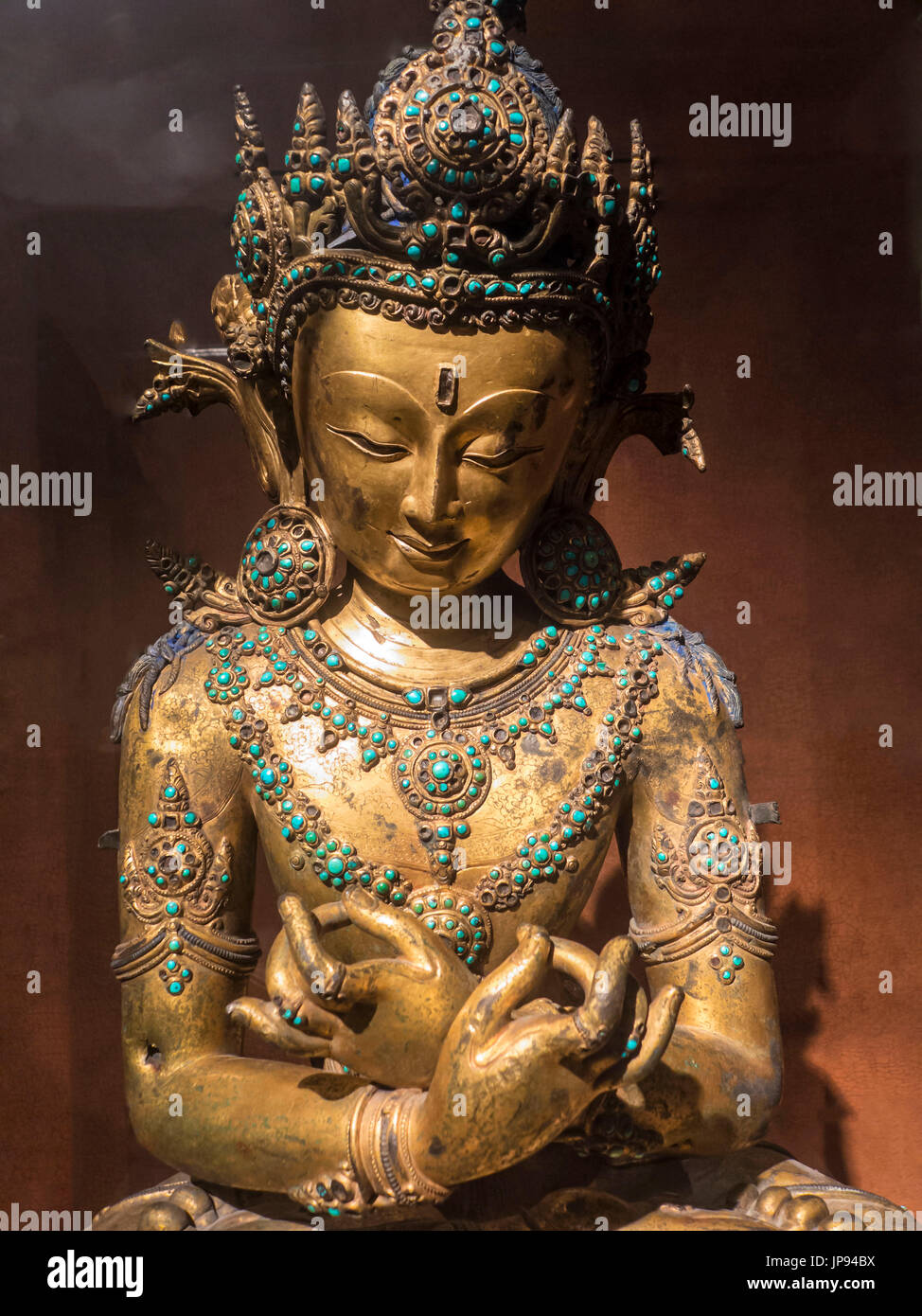 Statue von Vajradhara, (1368-1644 n. Chr.) die Hauptstadt Museum, Peking, China Stockfoto