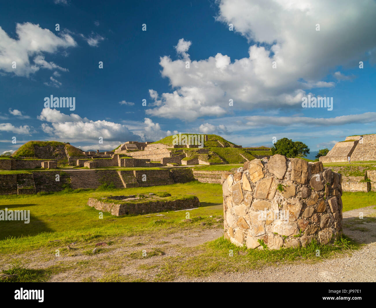 Monte Alban, Oaxaca, Mexiko Stockfoto