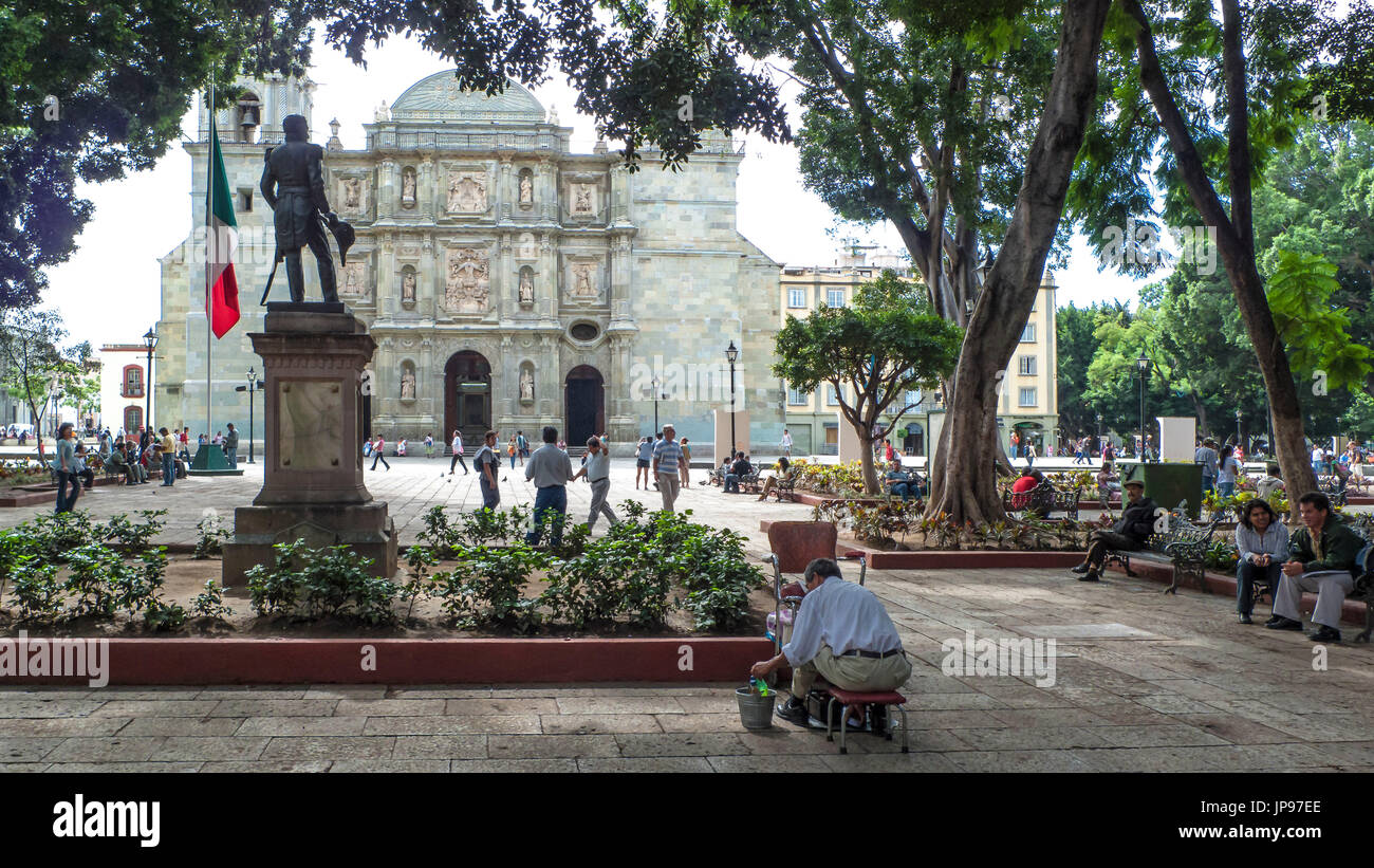 El Zocalo, Oaxaca, Mexiko Stockfoto