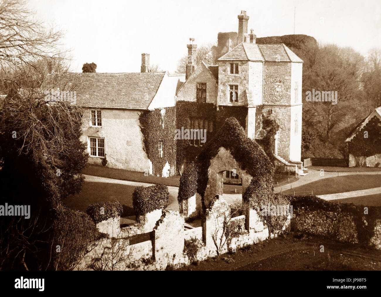 Caresbrooke Burg, Isle Of Wight, viktorianische Periode Stockfoto