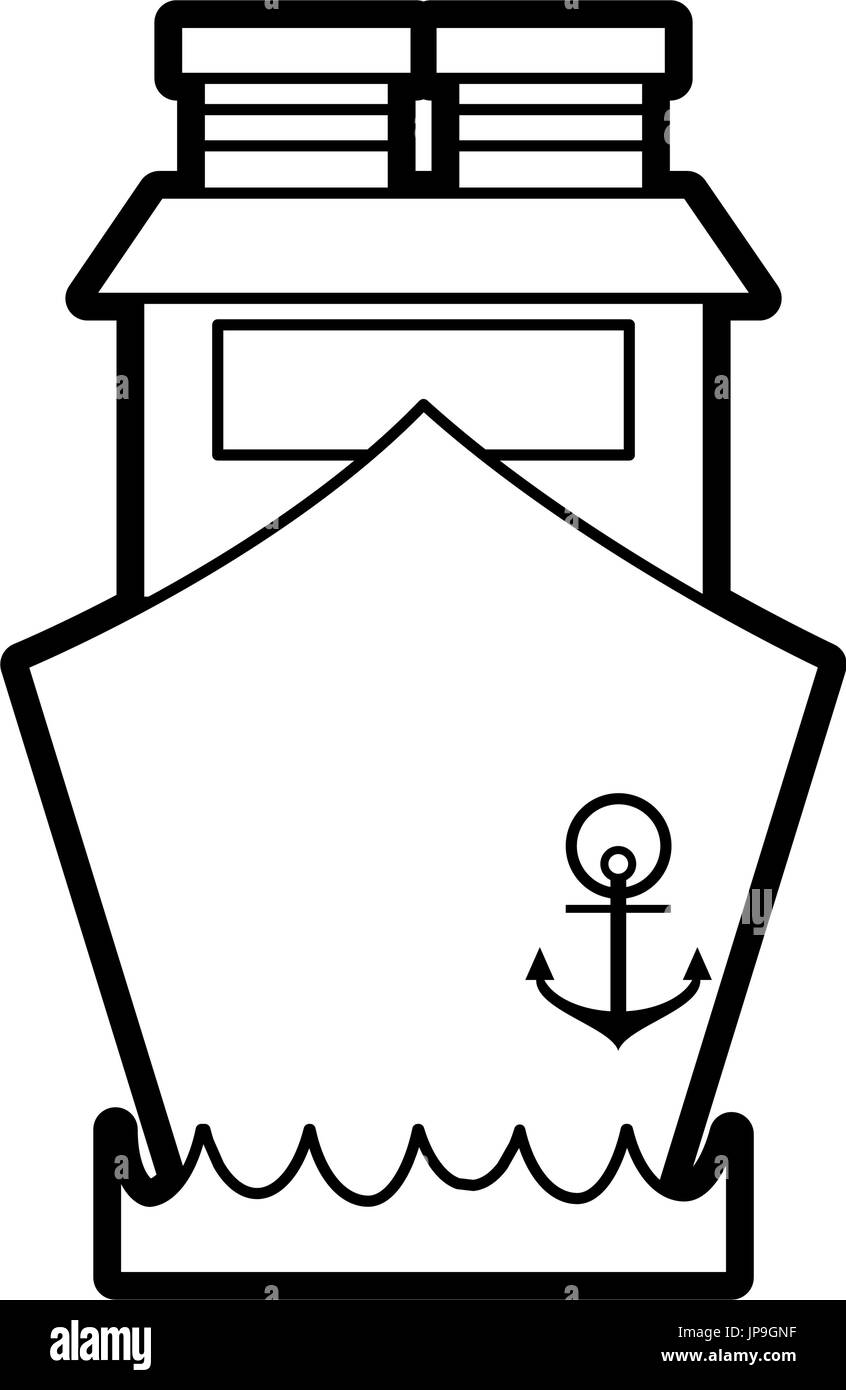 Schiff-Vektor-illustration Stock Vektor
