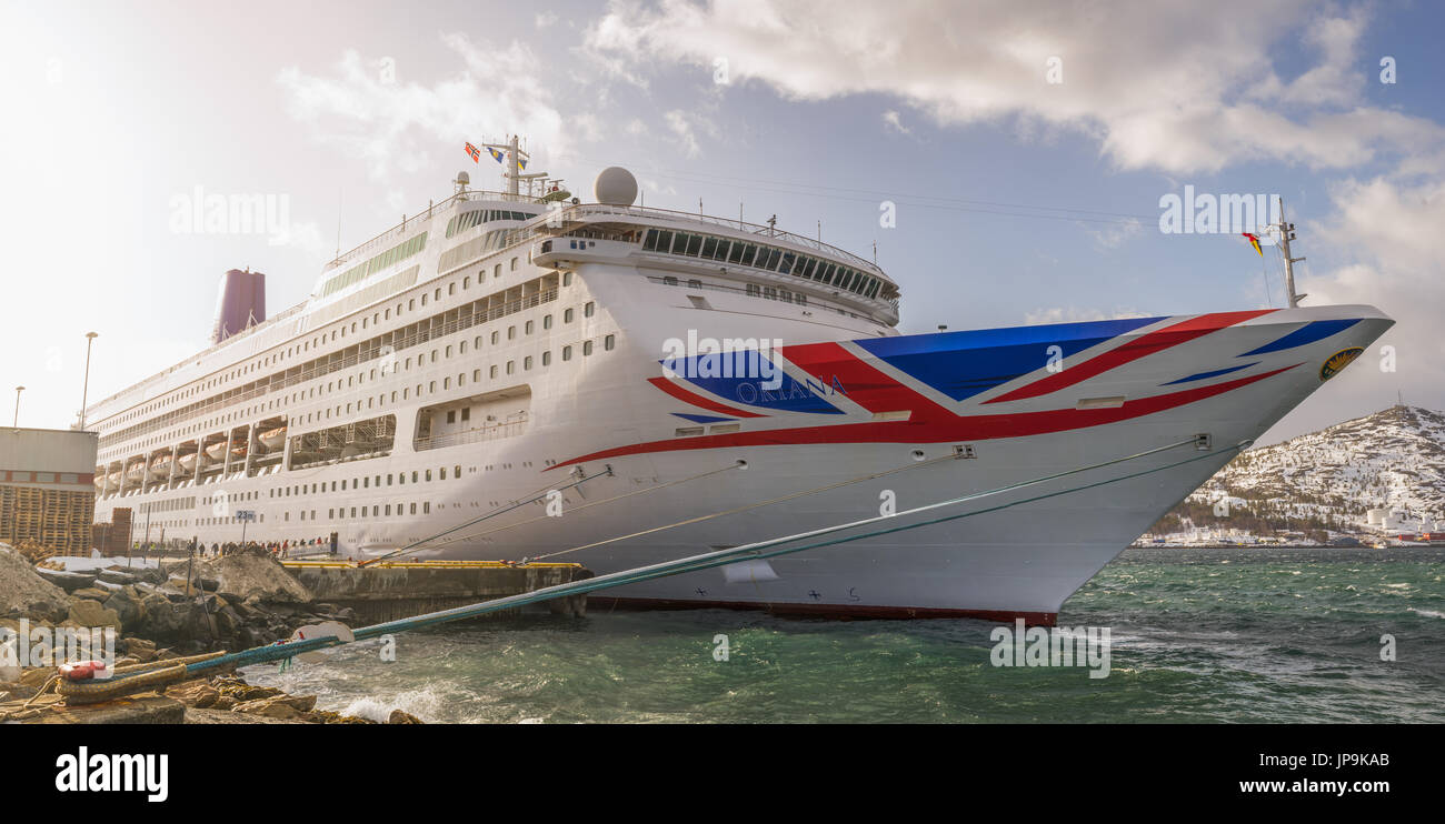 Oriana Kreuzfahrtschiff Boot Stockfoto