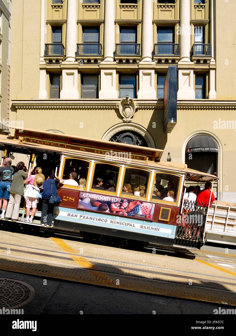 Seilbahn, San Francisco, Kalifornien, USA Stockfoto