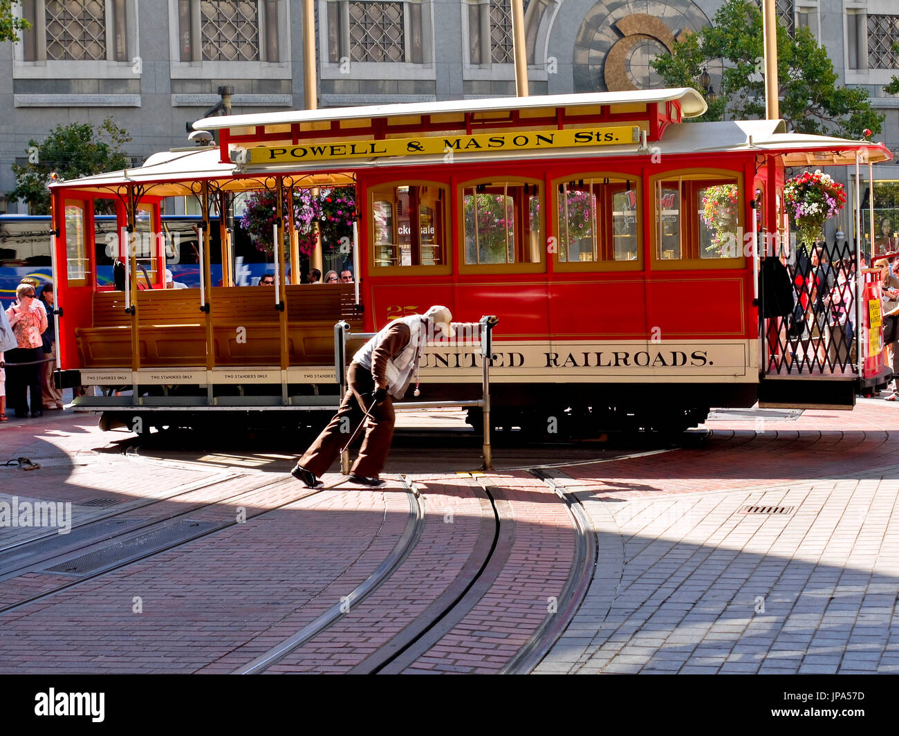 Seilbahn, San Francisco, Kalifornien, USA Stockfoto