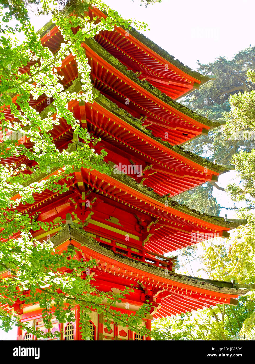 Pagode, Golden Gate Park, San Francisco, Kalifornien, USA Stockfoto