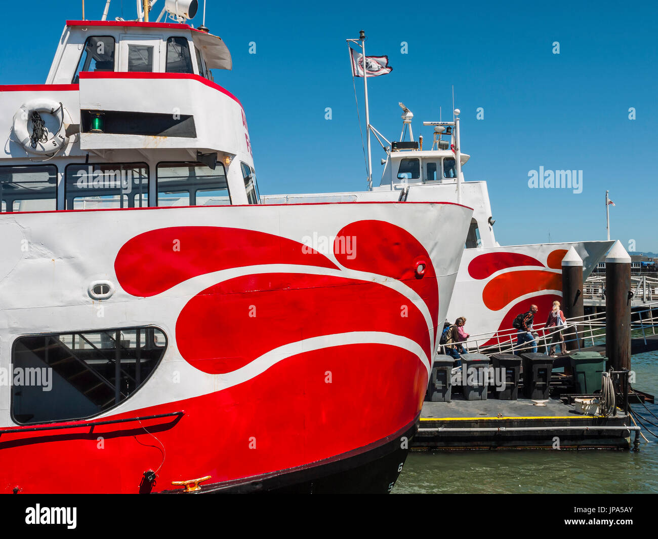 San Francisco Bay Fähren, Kalifornien, USA Stockfoto