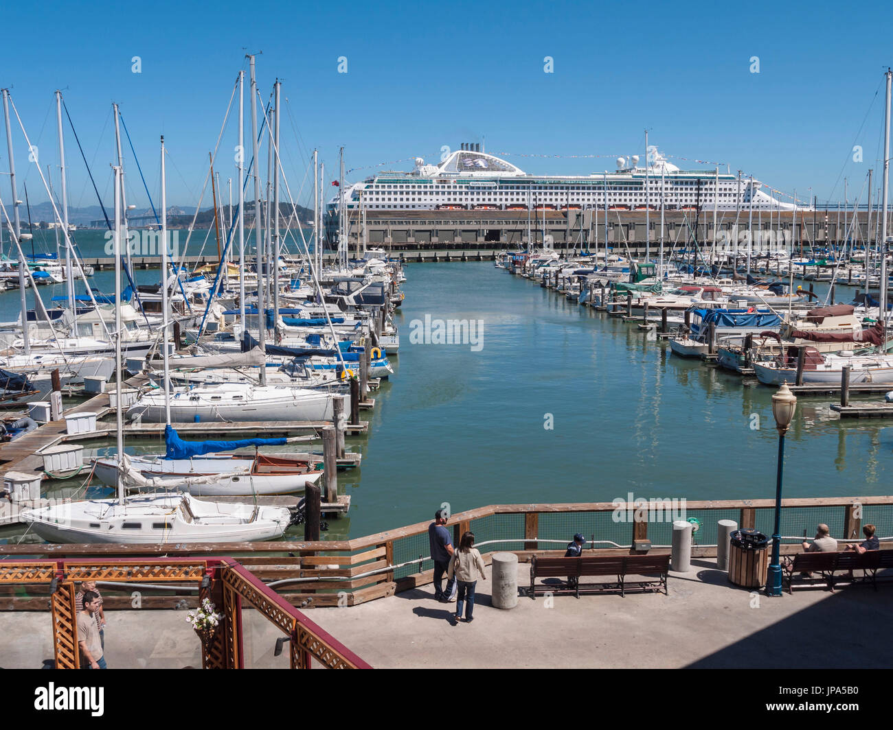 San Francisco Bay Marina, Kalifornien, USA Stockfoto