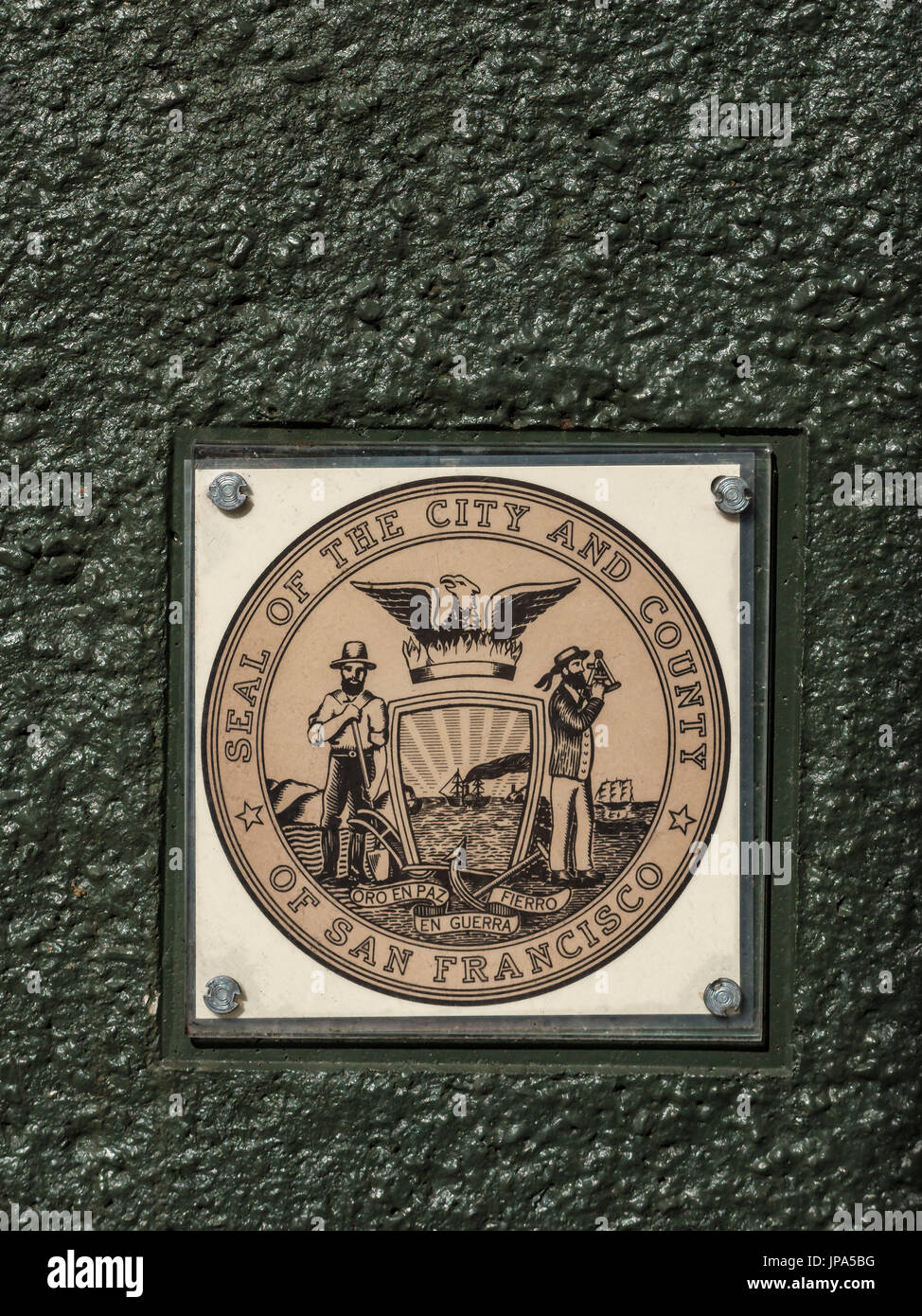 Siegel der Stadt, San Francisco, Kalifornien, USA Stockfoto