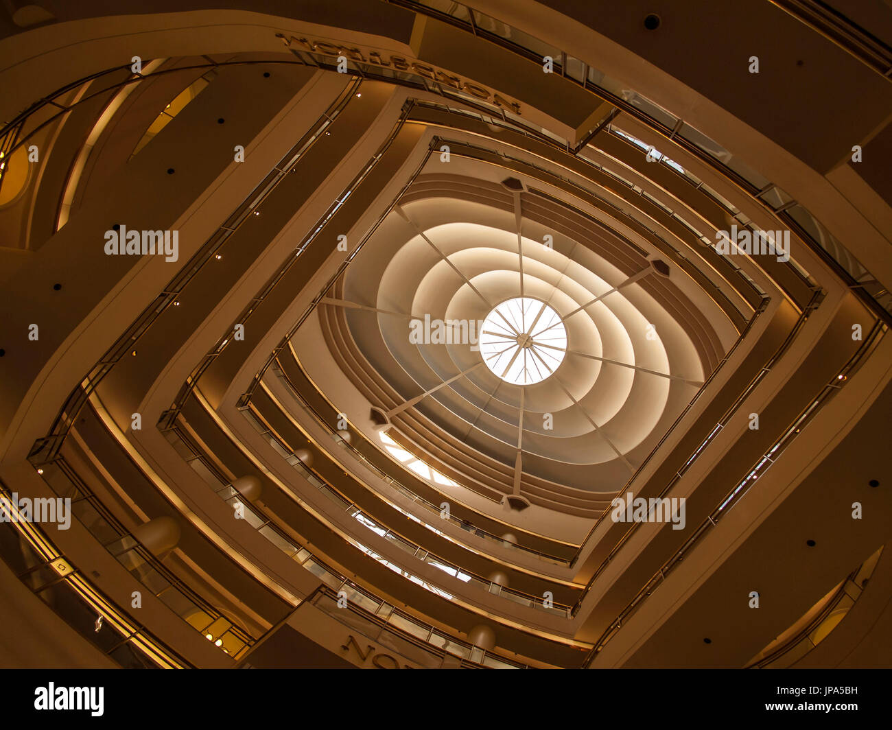 Einkaufszentrum Decke, San Francisco Stockfoto