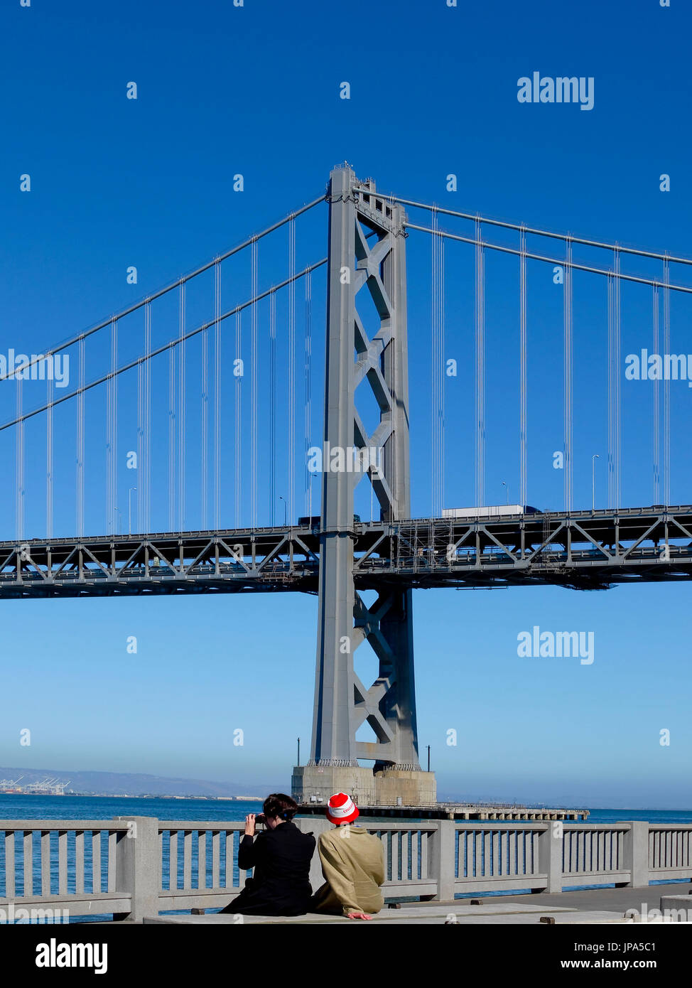 Die Bay Bridge, San Francisco, Kalifornien, USA Stockfoto