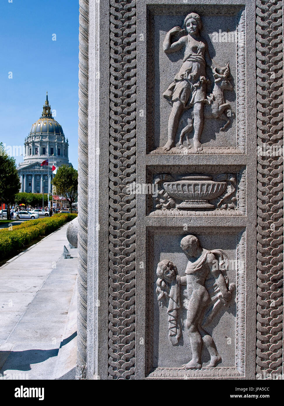 Die City Hall, San Francisco, Kalifornien, USA Stockfoto