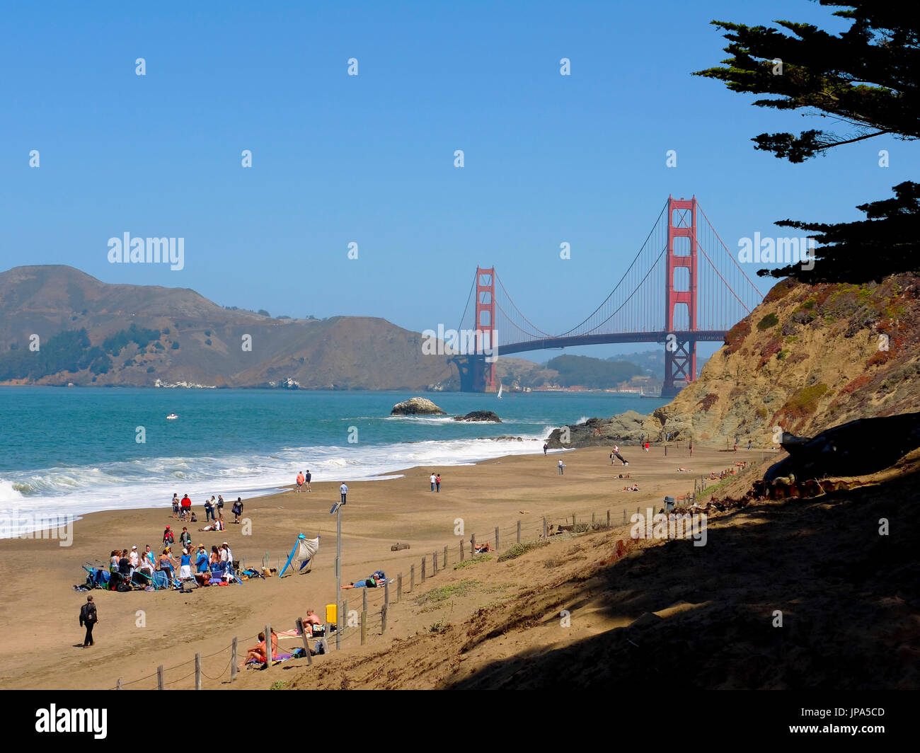 Die Golden Gate Bridge, San Francisco, Kalifornien, USA Stockfoto