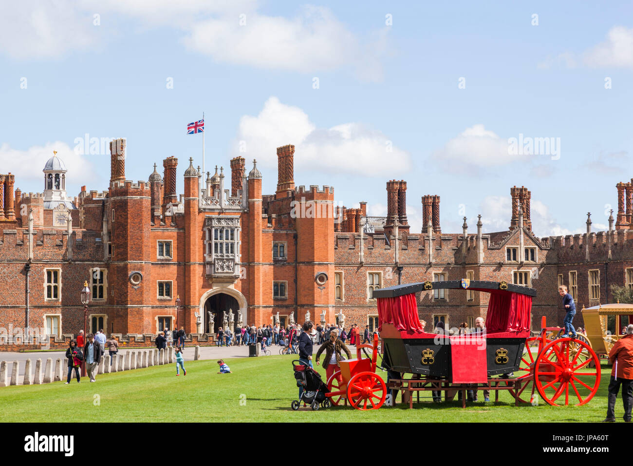 England, Middlesex, London, Kingston-upon-Thames, Hampton Court Palace Stockfoto