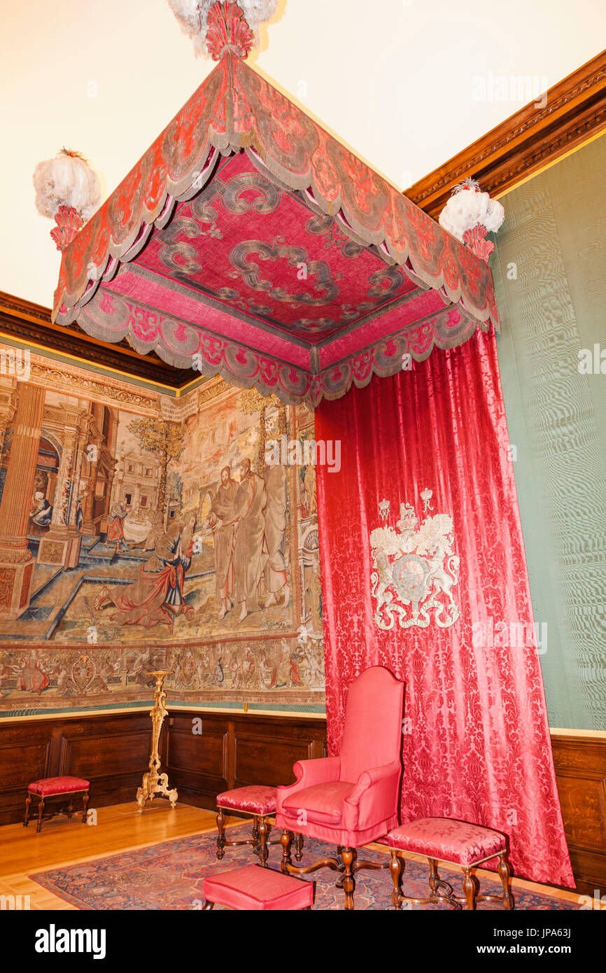 England, Middlesex, London, Kingston-upon-Thames, Hampton Court Palace, Privy Chamber des Königs Wilhelm III Apartments Stockfoto