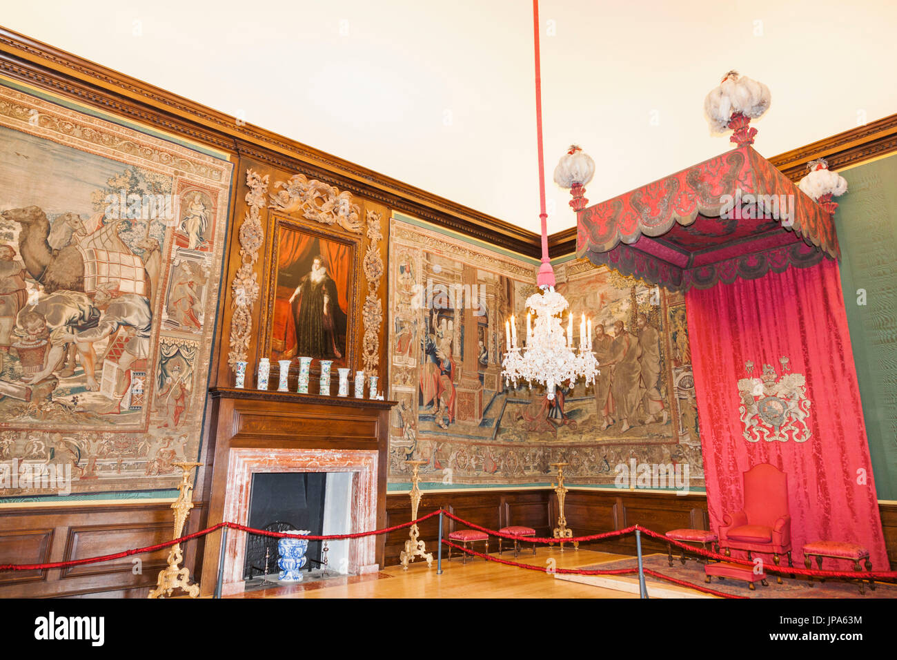 England, Middlesex, London, Kingston-upon-Thames, Hampton Court Palace, Privy Chamber des Königs Wilhelm III Apartments Stockfoto