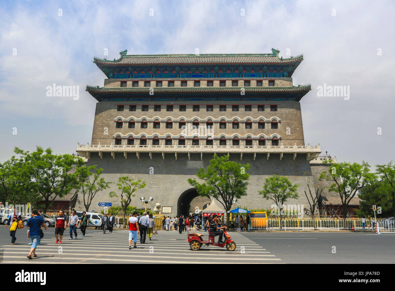 China, Beijing City, Qianmen Bezirk, Zhengyang-Tor, Pfeil Turm Stockfoto