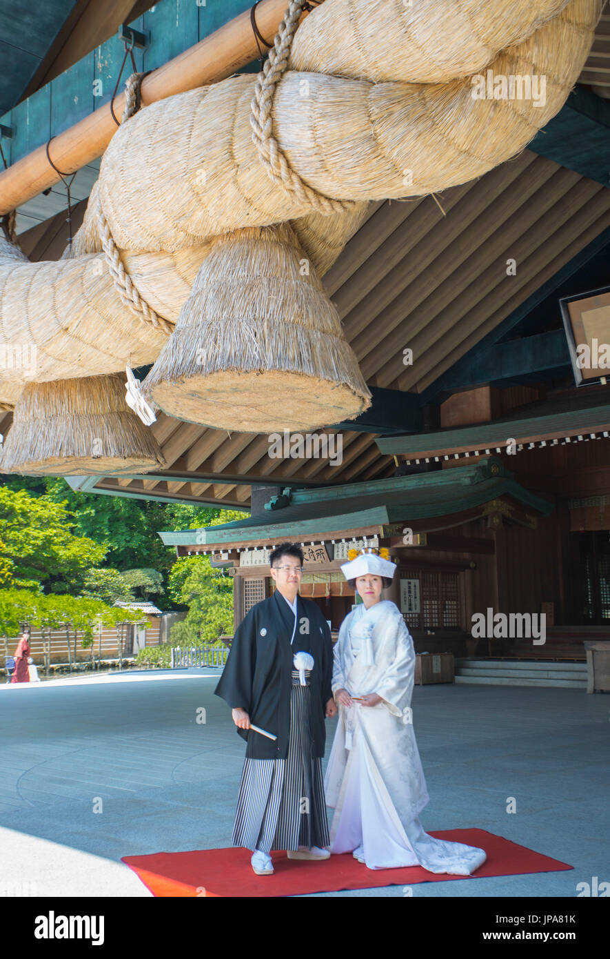 Stadt in Japan, Shimane Provinz Izumo, Izumo Taisha Shrine Stockfoto