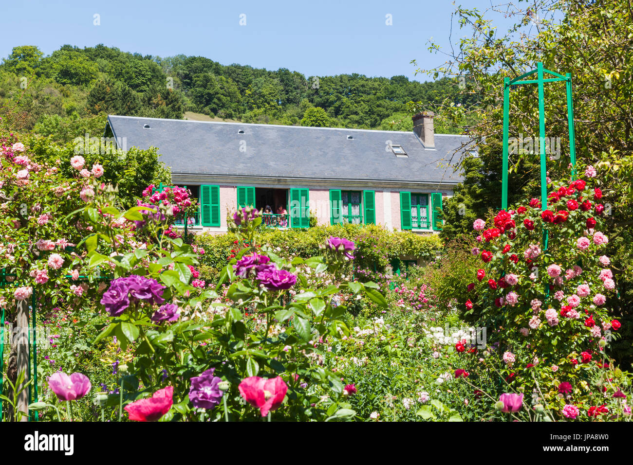 Frankreich, Normandie, Giverny, Monets Haus und Garten Stockfoto
