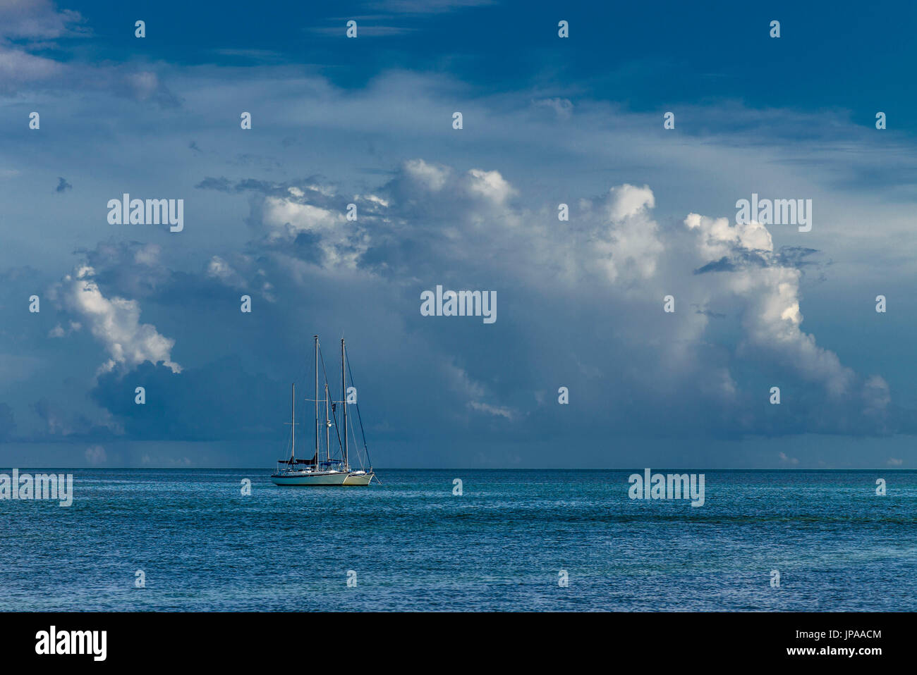 Verankerte Schiff, Islamorada Key, Florida, USA Stockfoto