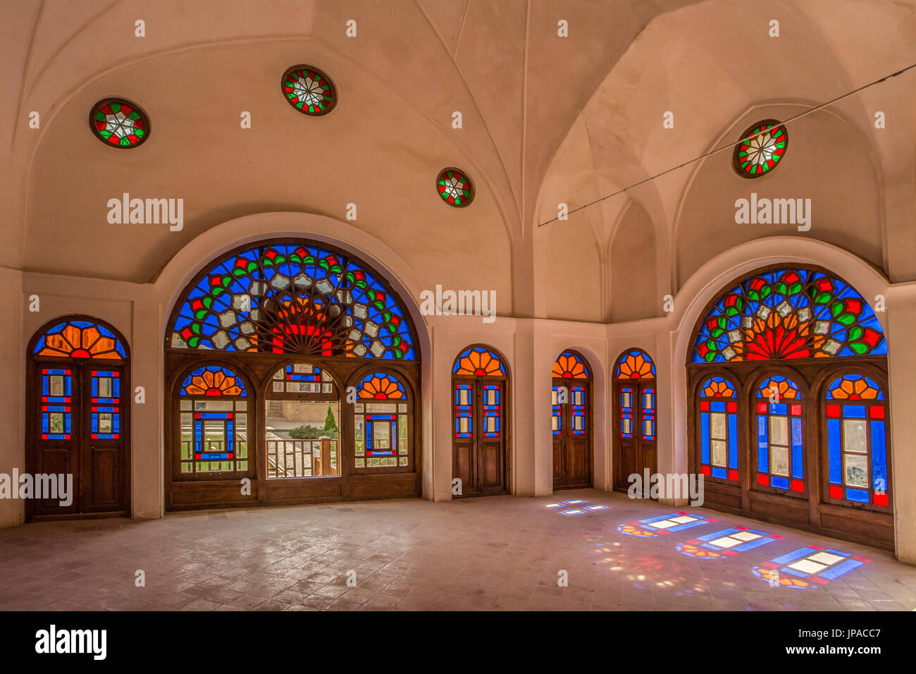 Iran, Kashan, in der Nähe von Alavi Street, traditionelle Tabatabei Stadthaus Stockfoto