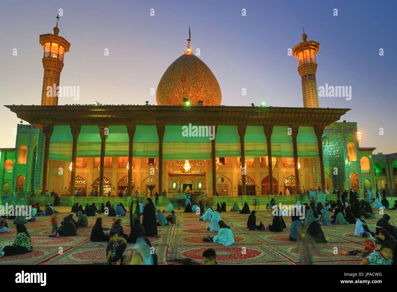 Iran, Shiraz Stadt Shah-e Cheragh Heiligtum Stockfoto