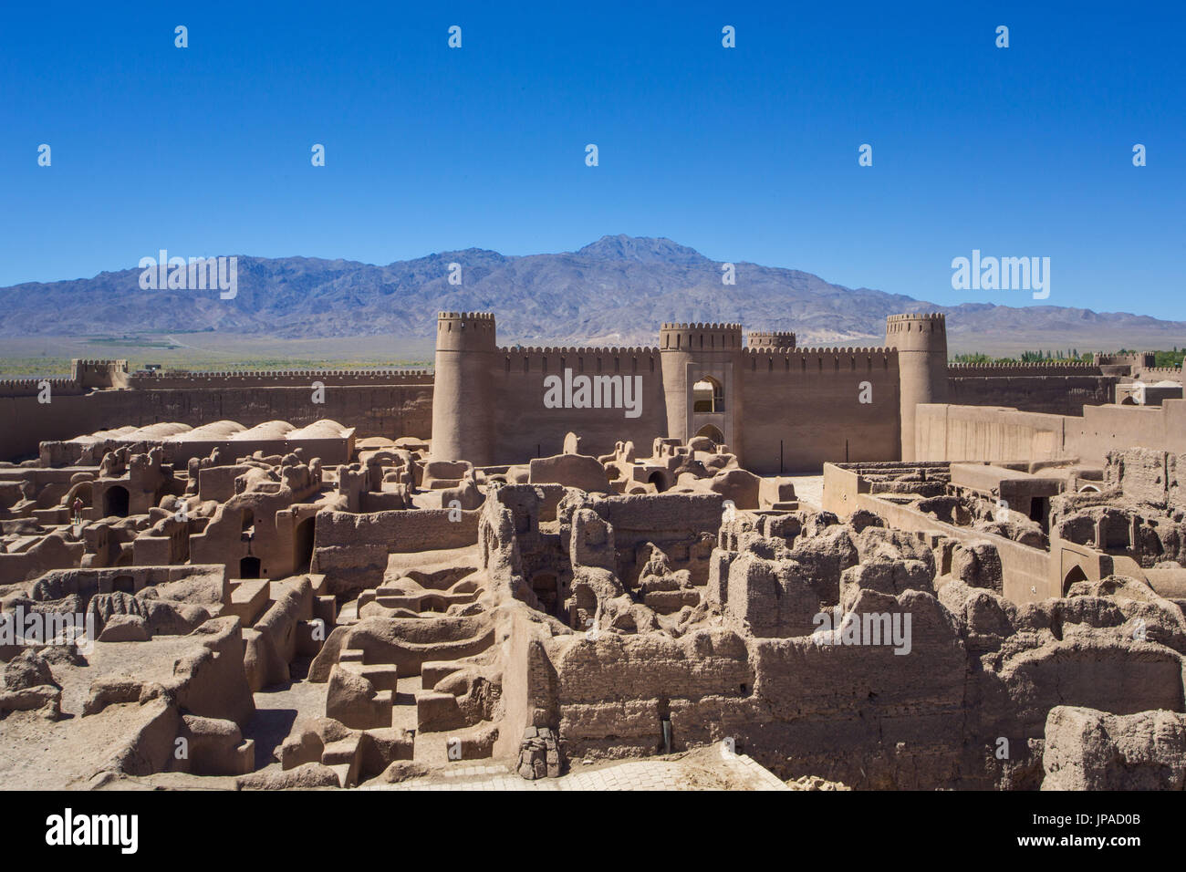 Iran, Rayen Stadt, Arg-e-Rayen, Raen Zitadelle, Gobernor´s Palast Stockfoto
