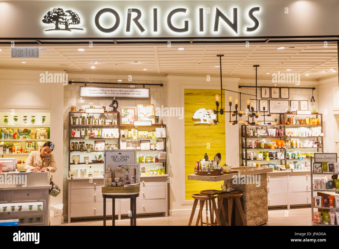 China, Hongkong, Central, IFC Shopping Mall, Origins Store Stockfoto