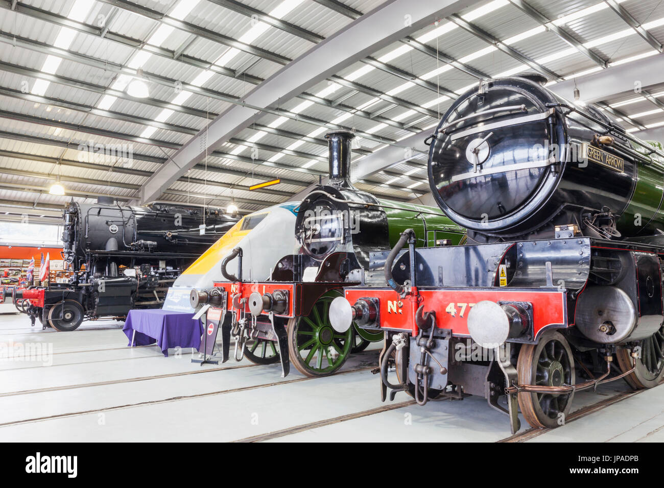 England, County Durham, Fortbewegung Eisenbahnmuseum Shildon Anzeige der historischen Lokomotiven Stockfoto