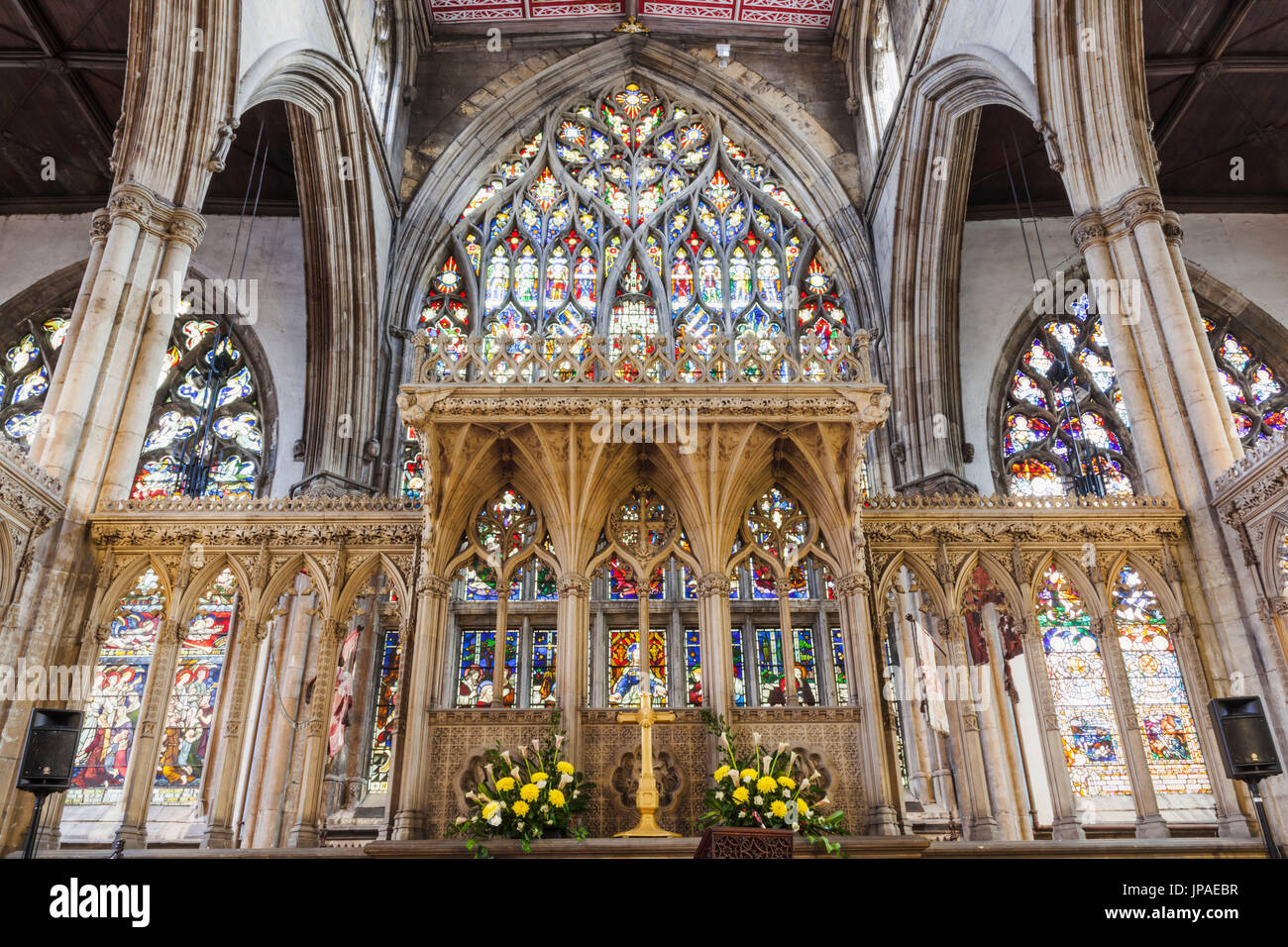England, East Yorkshire, Kingston upon Hull, heilige Dreiheit Pfarrkirche, Chor Stockfoto