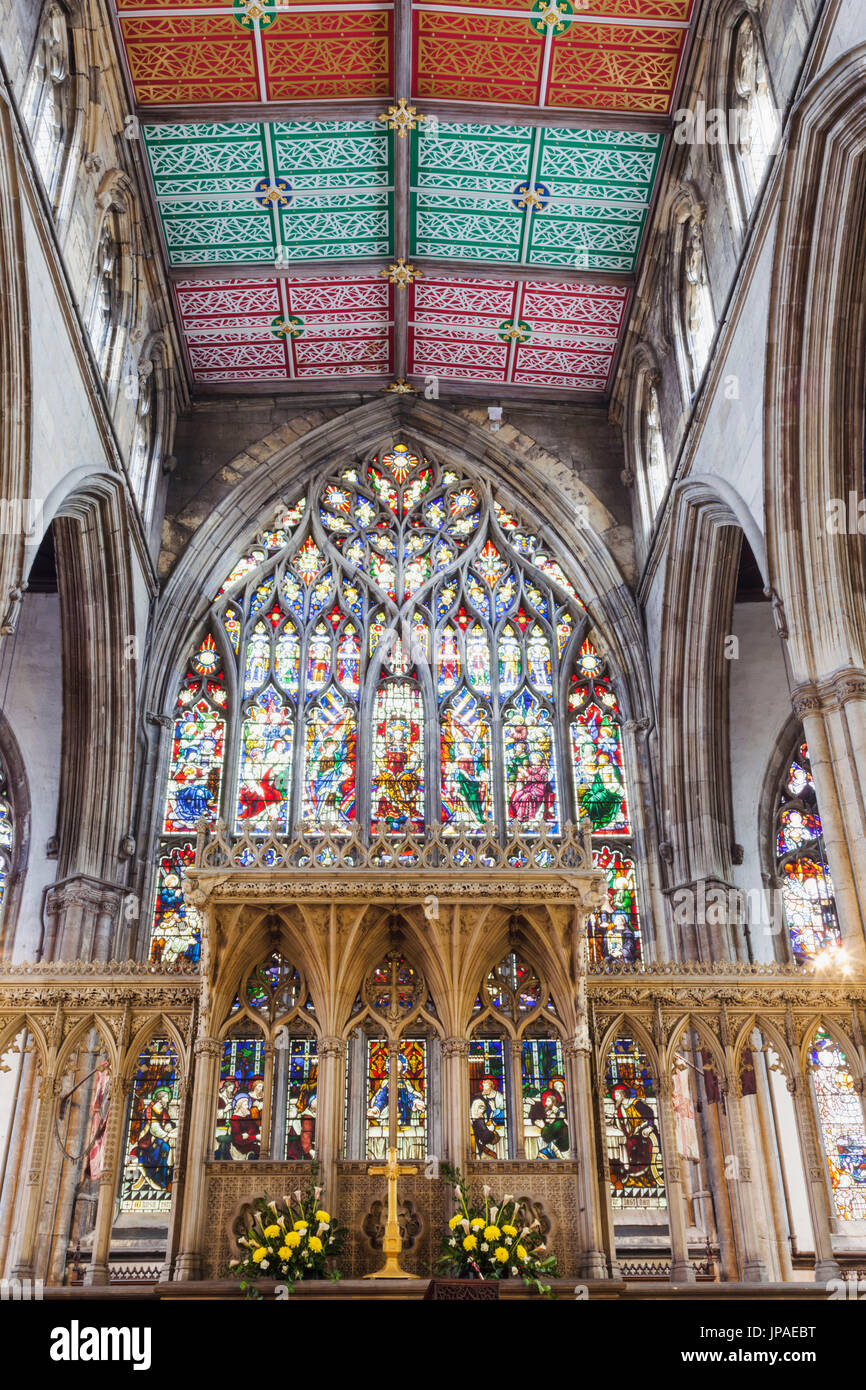 England, East Yorkshire, Kingston upon Hull, heilige Dreiheit Pfarrkirche, Chor Stockfoto