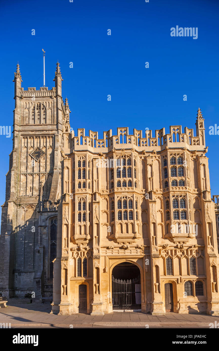 Gloucestershire, Cotswolds, Cirencester, England, Pfarrkirche St. Johannes der Täufer Stockfoto