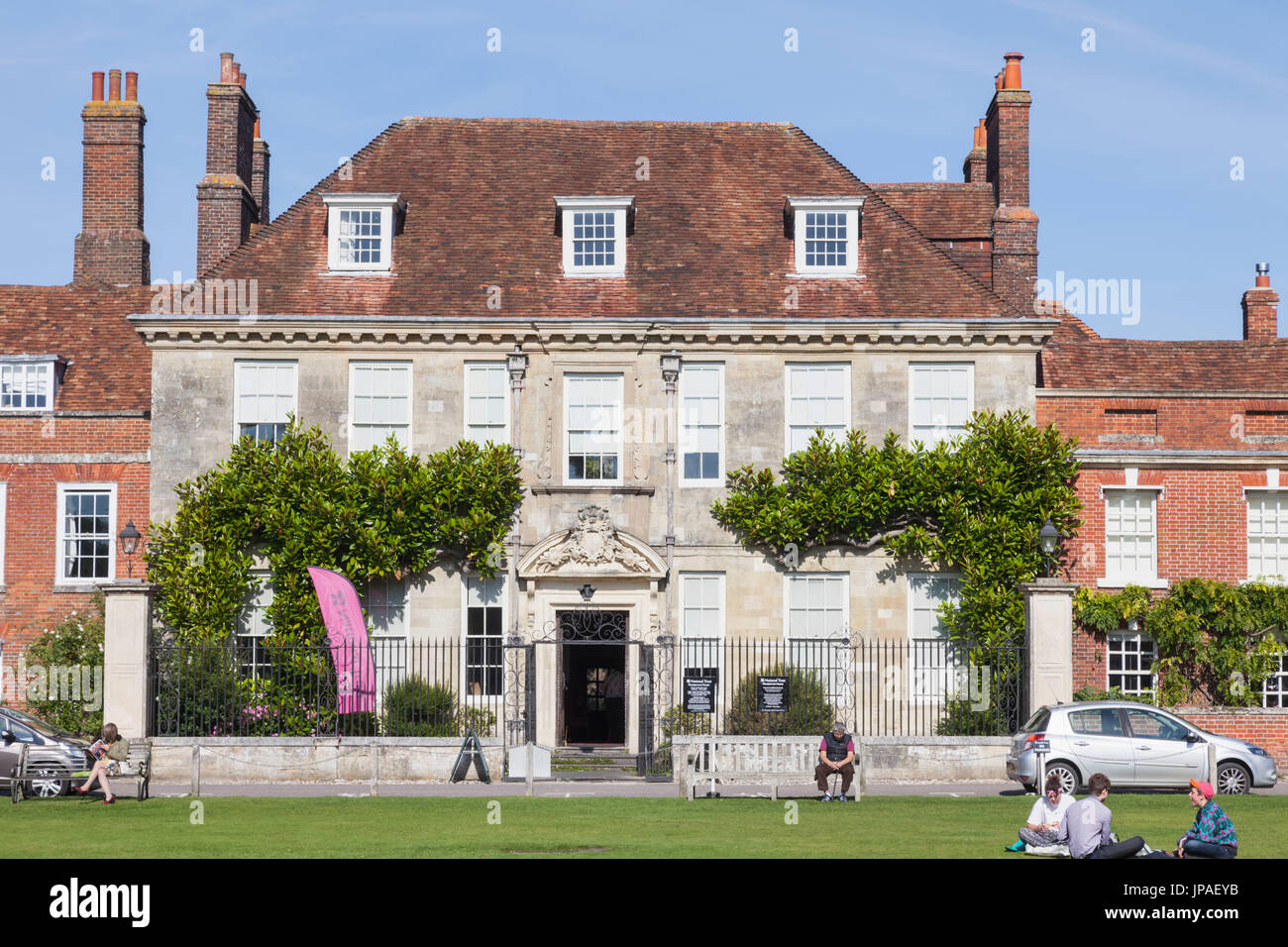 England, Wiltshire, Salisbury Cathedral in der Nähe, Mompesson Haus Stockfoto