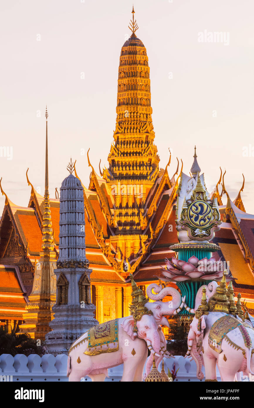 Thailand, Bangkok, Grand Palace, Wat Phra Kaeo Stockfoto