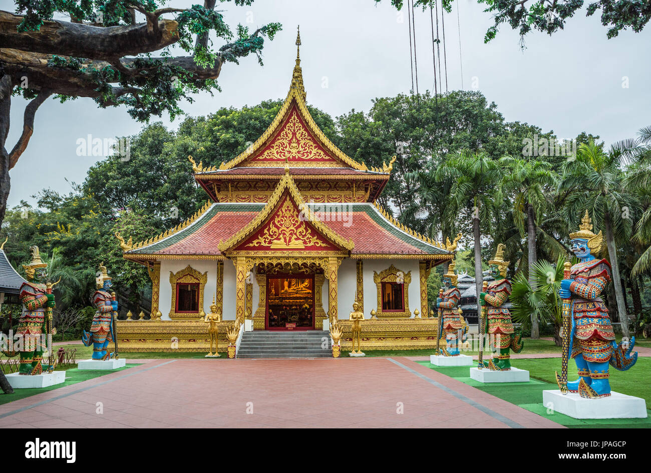 China, Provinz Guangdong, Shenzhen City, Splendid China Park, Thai-Architektur Stockfoto