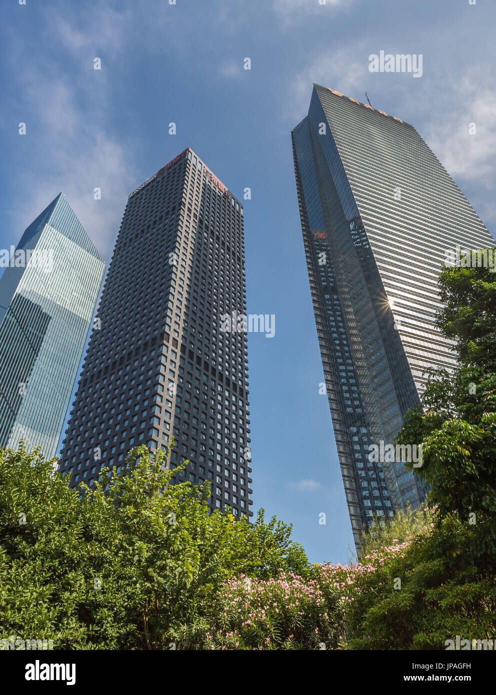 China, Provinz Guangdong, Guangzhou City, Wuyan Neustadt, Bank of Guangzhou Tower Stockfoto