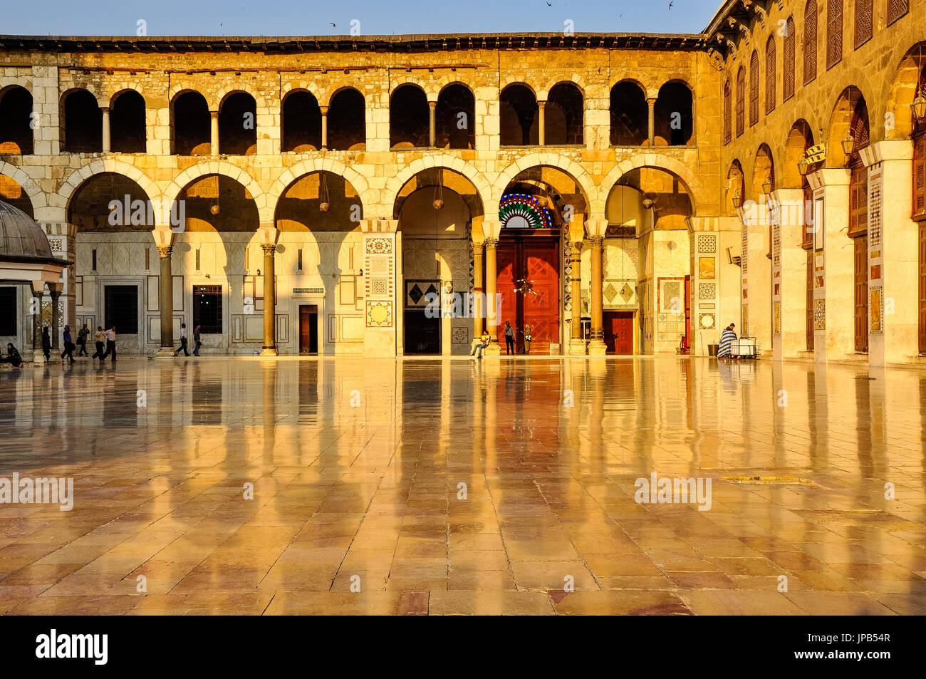 Ummyad Moschee bei Sonnenuntergang, Damaskus, Syrien Stockfoto