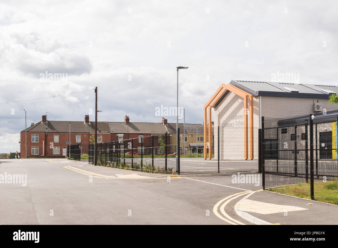 Goldthorpe Grundschule Neubau, Barnsley, South Yorkshire, England, UK Stockfoto