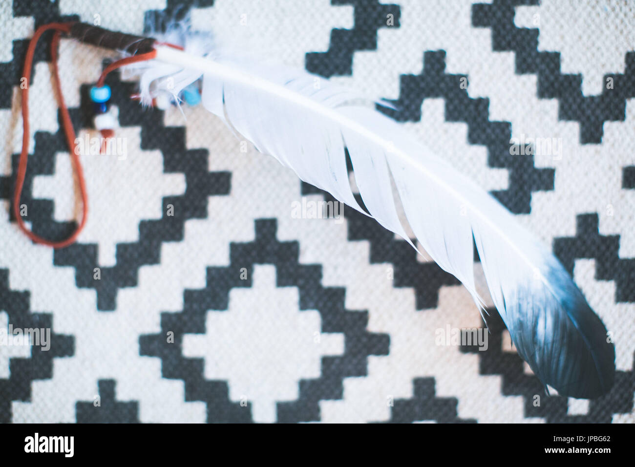 Indische Feder, symbol Stockfoto