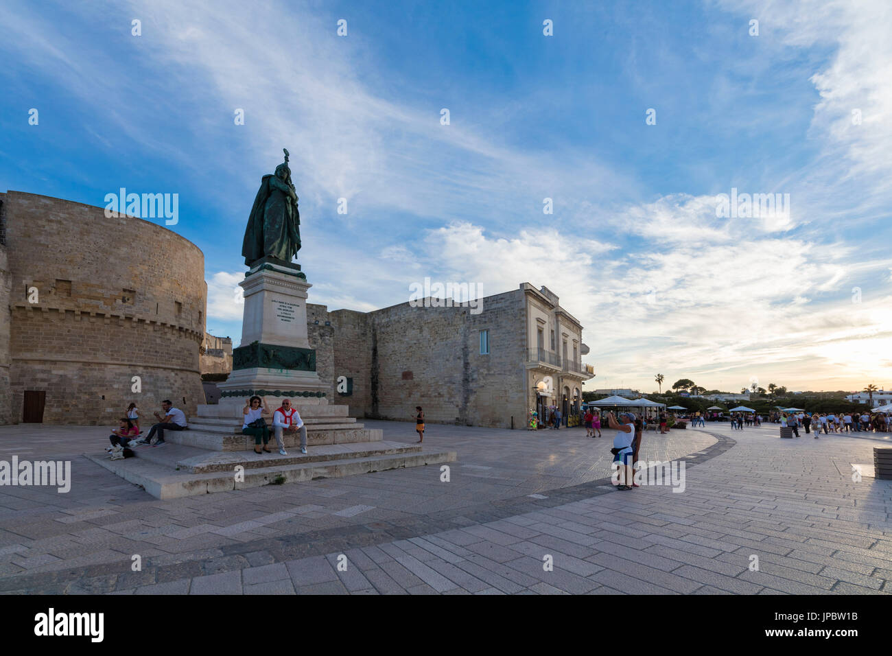 Alte mittelalterliche Festung und Denkmäler der alten Stadt Otranto Provinz von Lecce Apulien Italien Europa Stockfoto