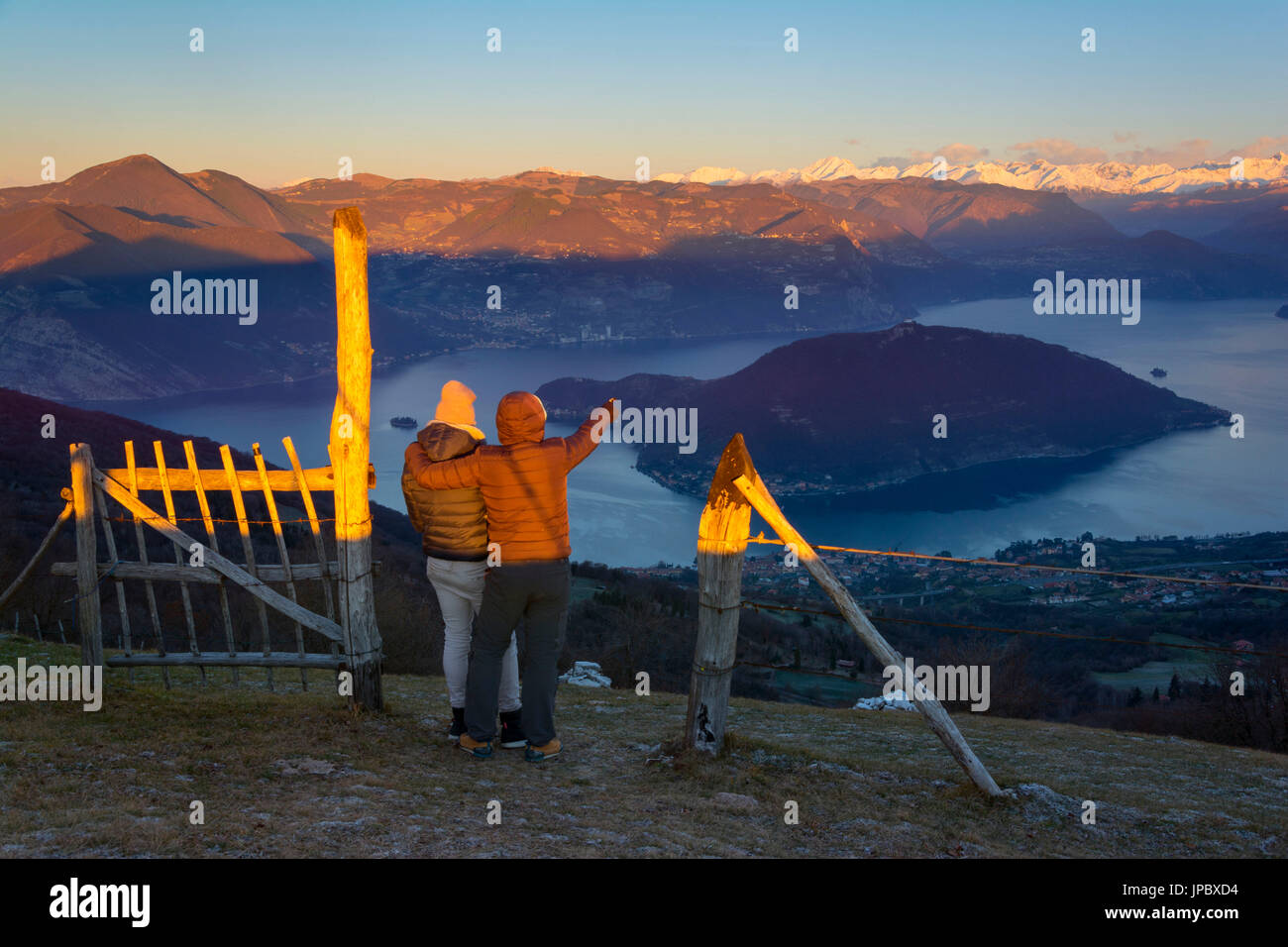 Montisola, Provinz Brescia, Lombardei, Italien Stockfoto