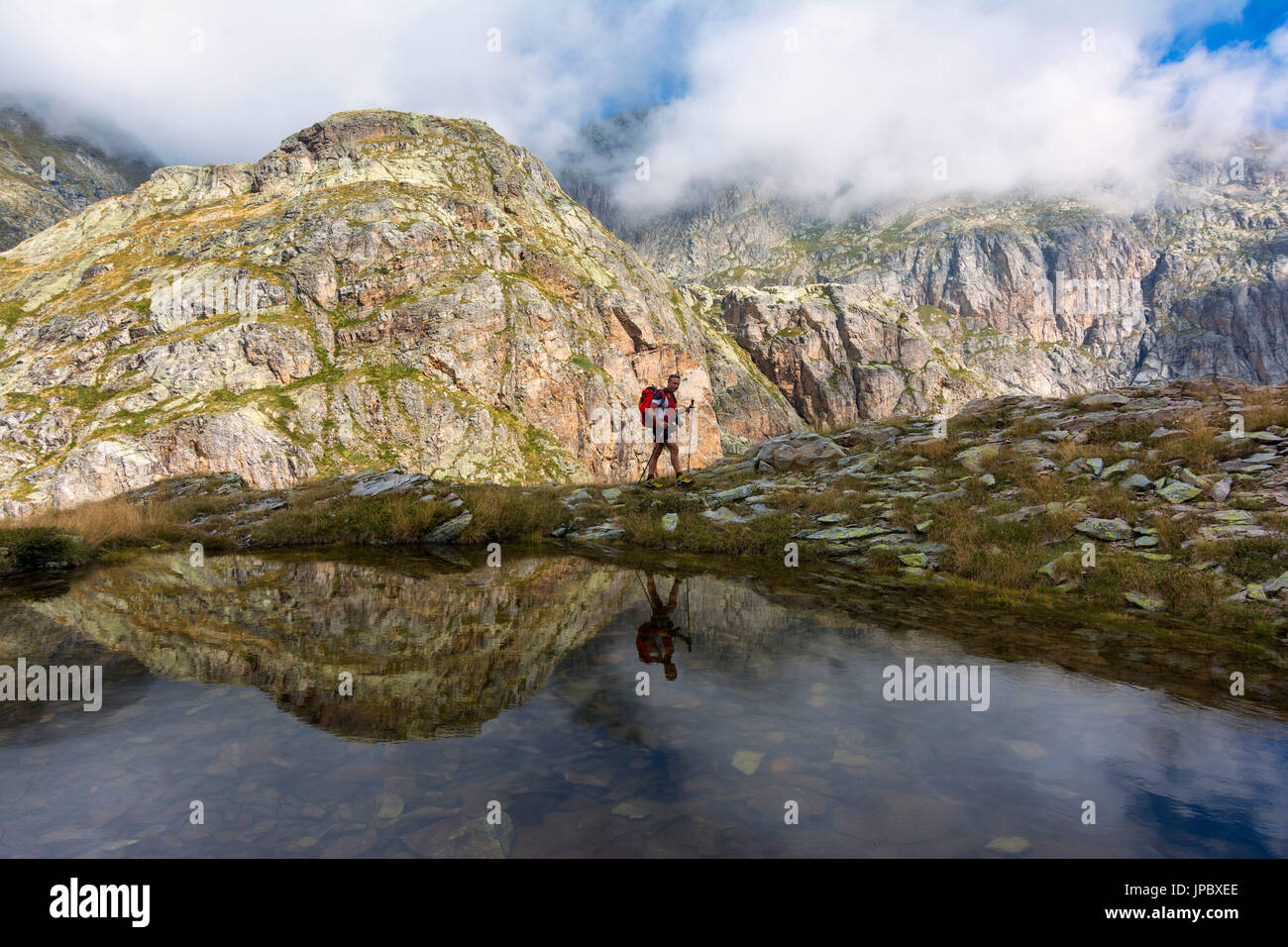 Wandern In Den Alpen Orobie Valgoglio Provinz Von Bergamo Italien Stockfotografie Alamy