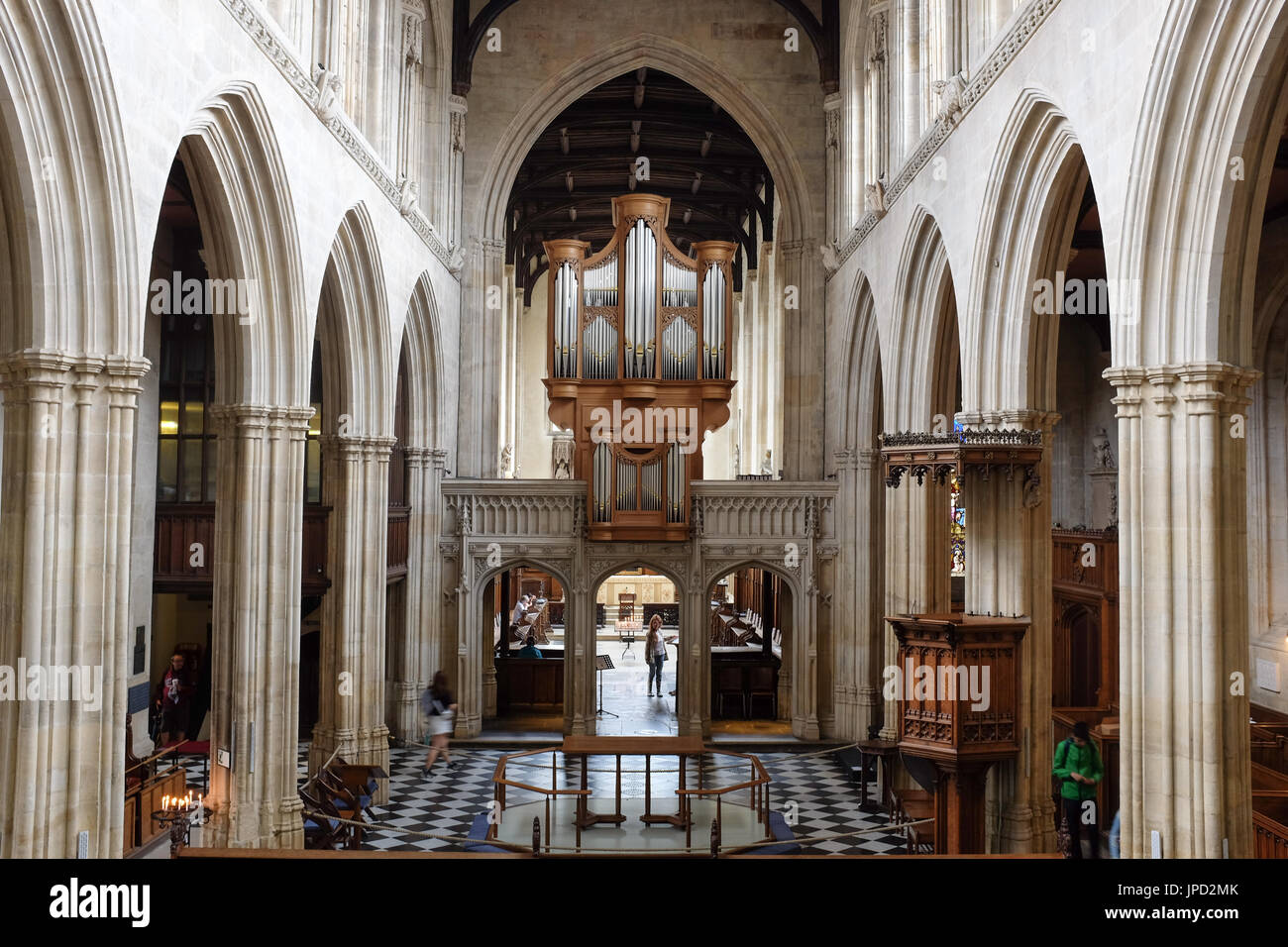 Innenraum der Kirche St. Maria, der Jungfrau, ist in Oxford, England. Stockfoto