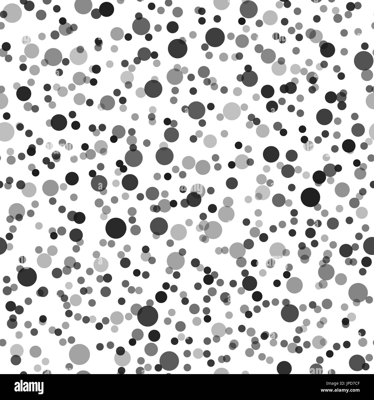 Dots Muster chaotisch schwarz grau hinterlegt Stock Vektor