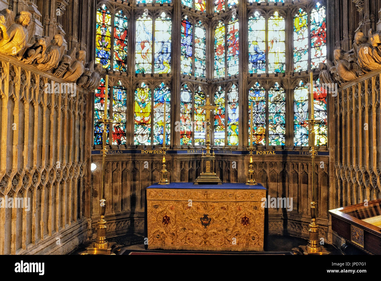Die Marienkapelle - der Royal Air Force Kapelle, Westminster Abbey, London, England, UK Stockfoto